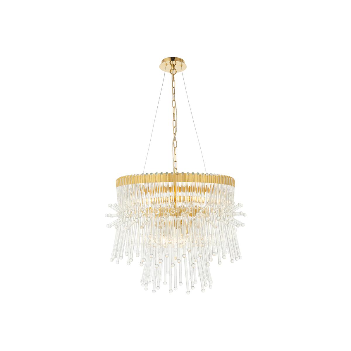 Marcia Glass Rod Pendant in Gold – image 1