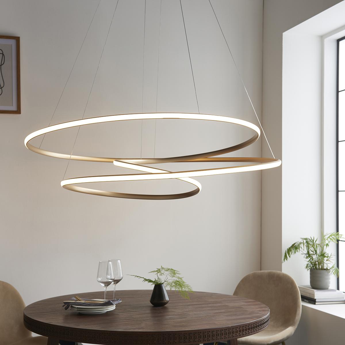 Delilah Large Spiral Pendant in Gold – image 2