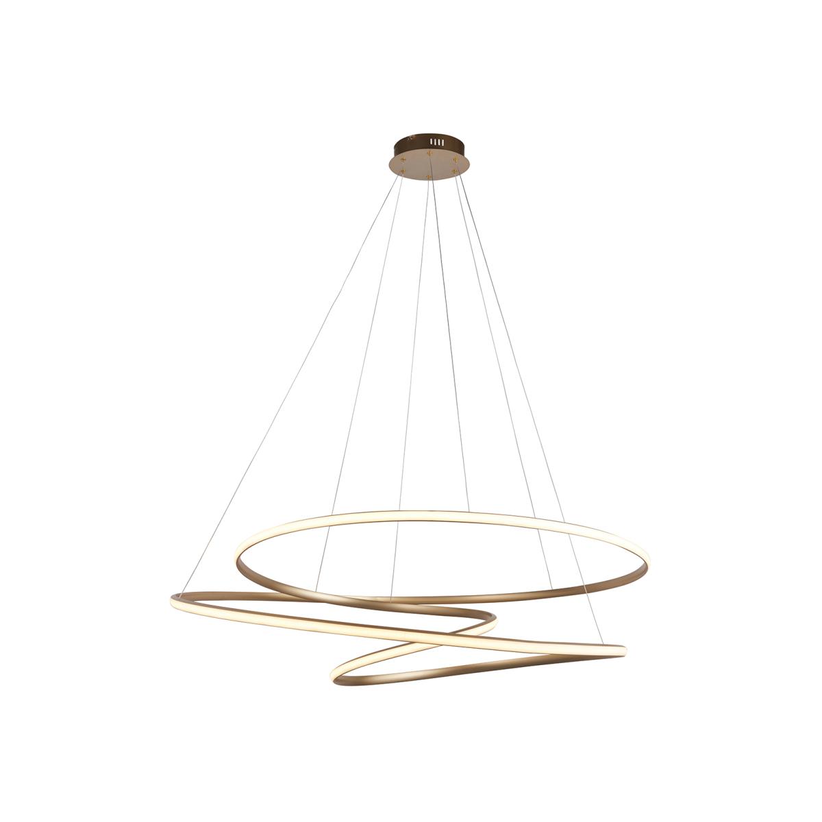 Delilah Large Spiral Pendant in Gold – image 1