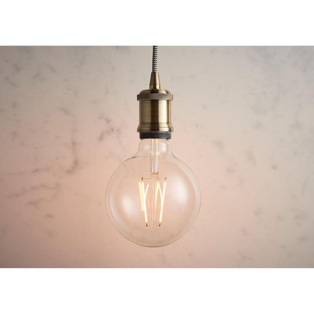 Hugh Braided Cable Pendant in Antique Brass – image 2