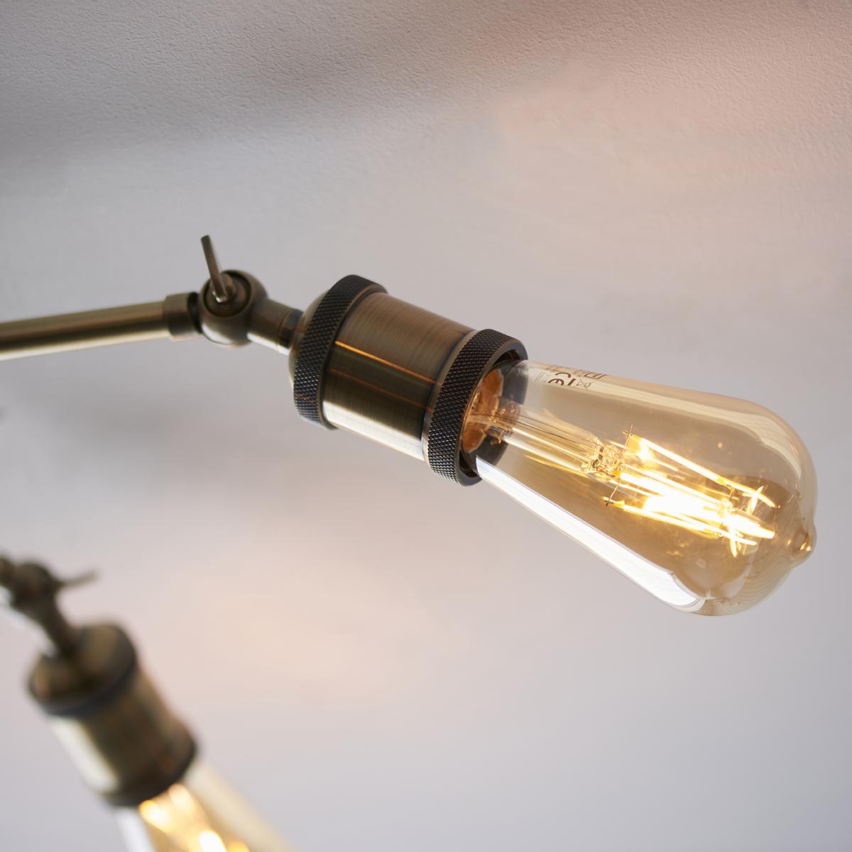 Anker Five Light Semi Flush Light in Antique Brass – image 3