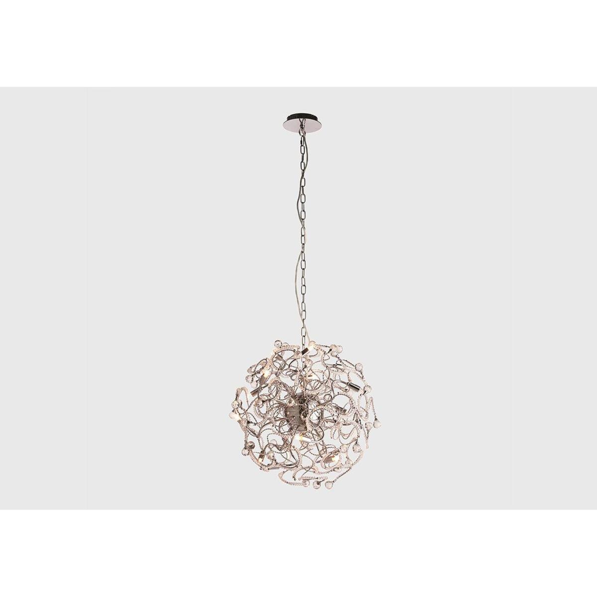 Viola Circular Crystal Ceiling Pendant – image 1