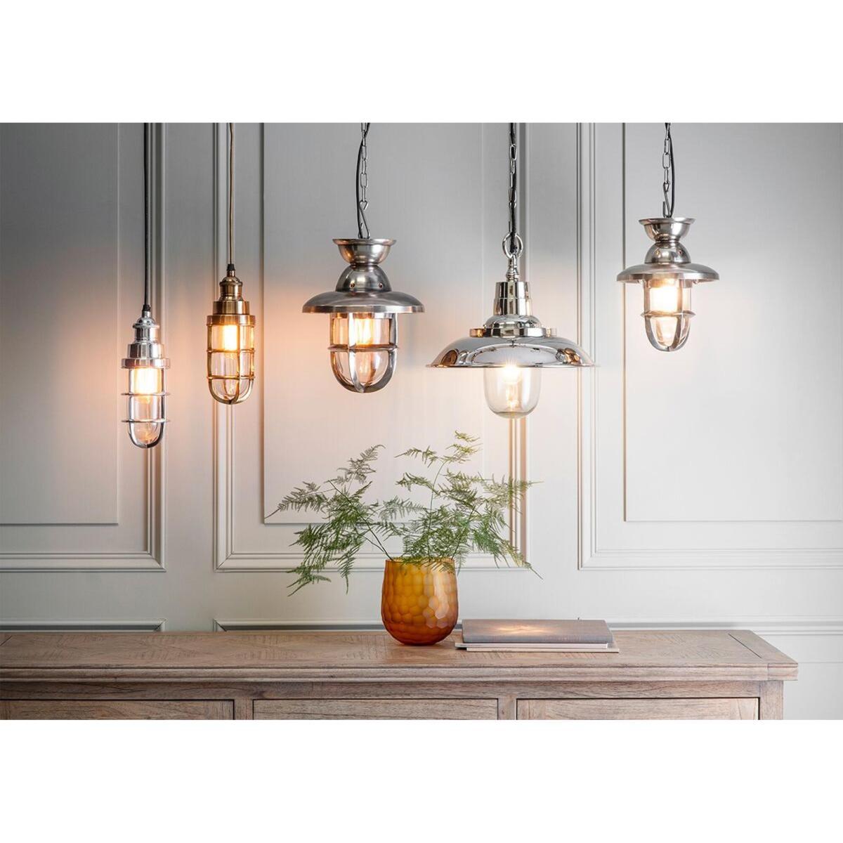 Watson Industrial Pendant in Bright Nickel – image 2