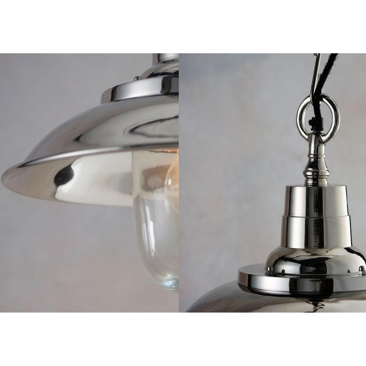 Watson Industrial Pendant in Bright Nickel – image 3