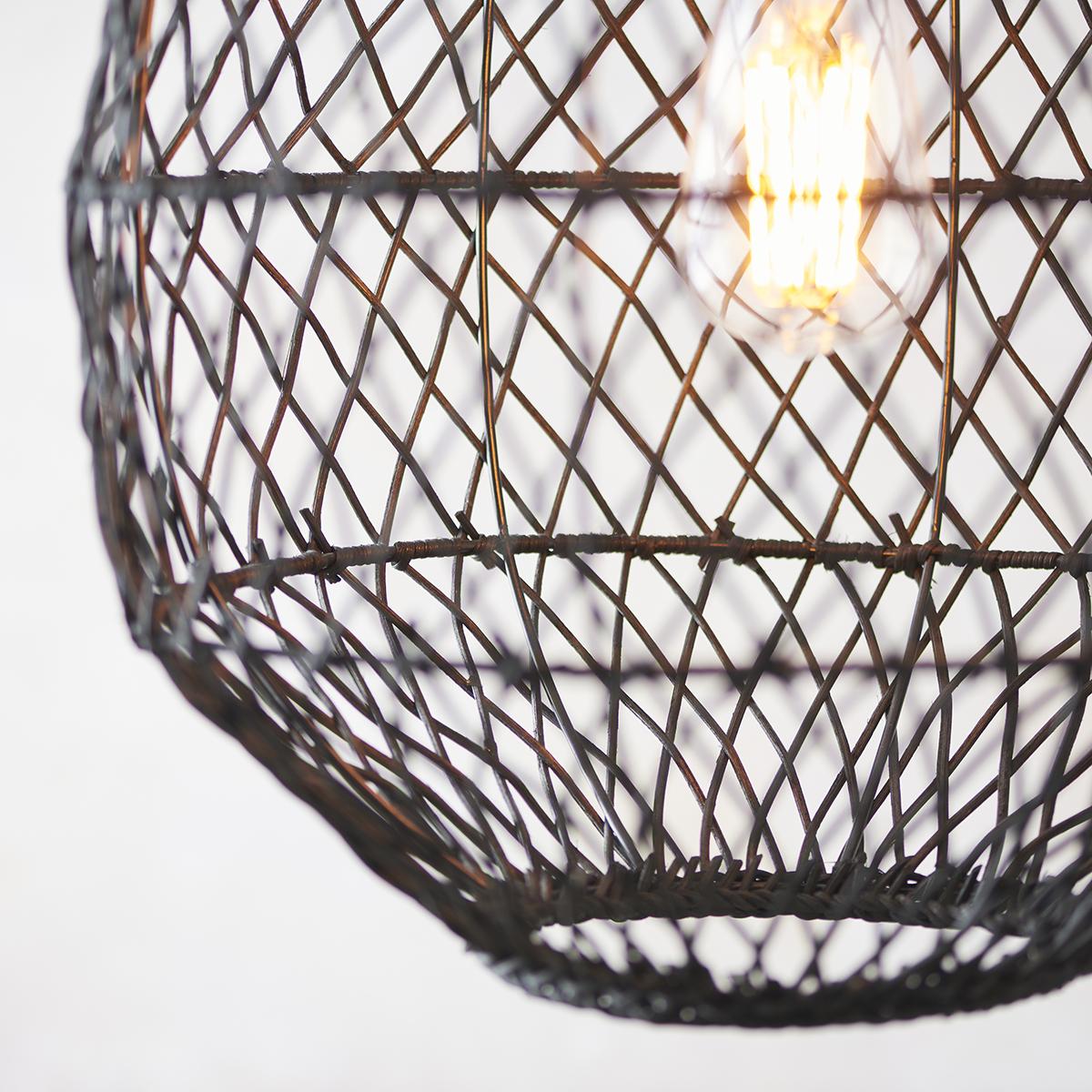 Asara Pendant in Black Rattan – image 4