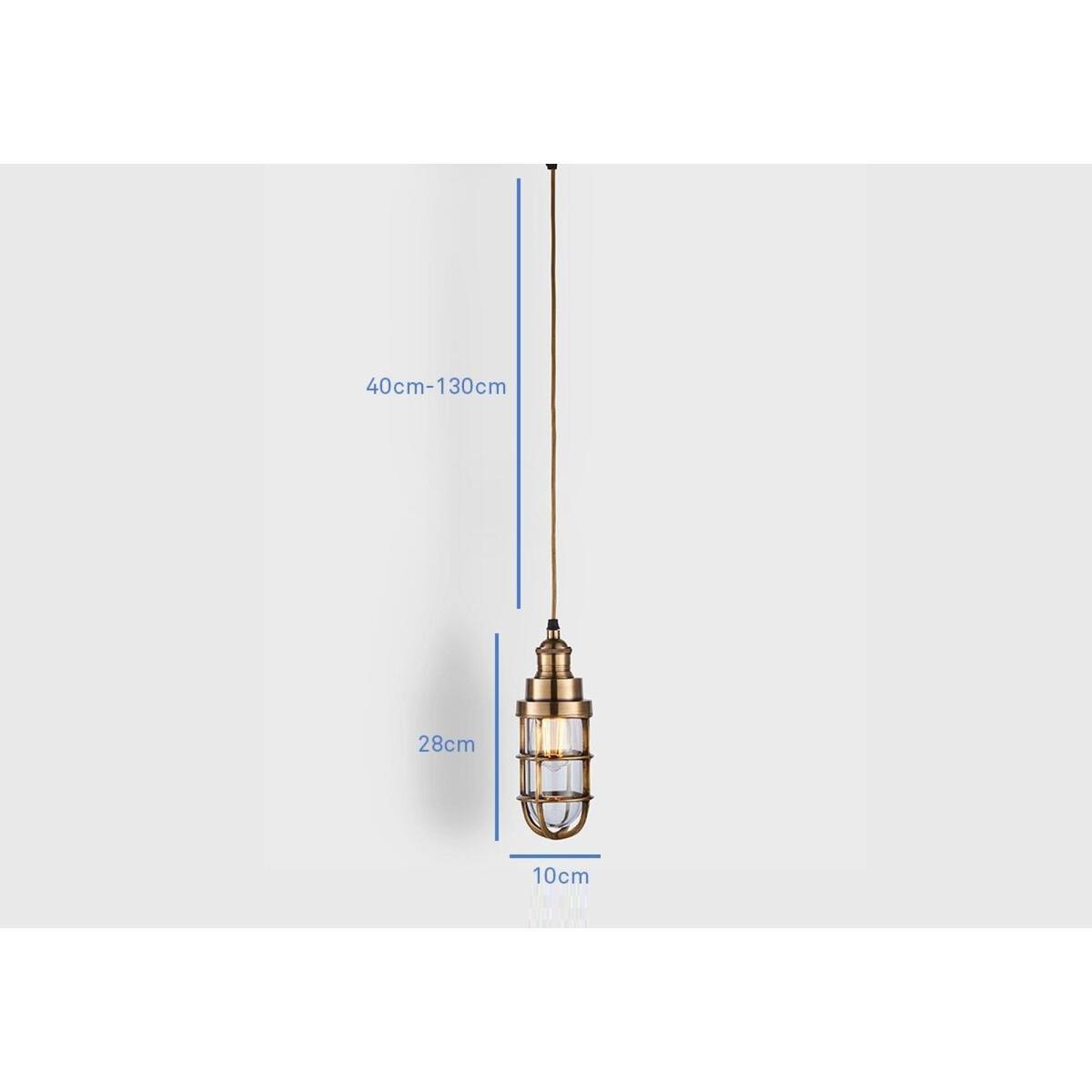 Sam Antique Brass Pendant – image 4