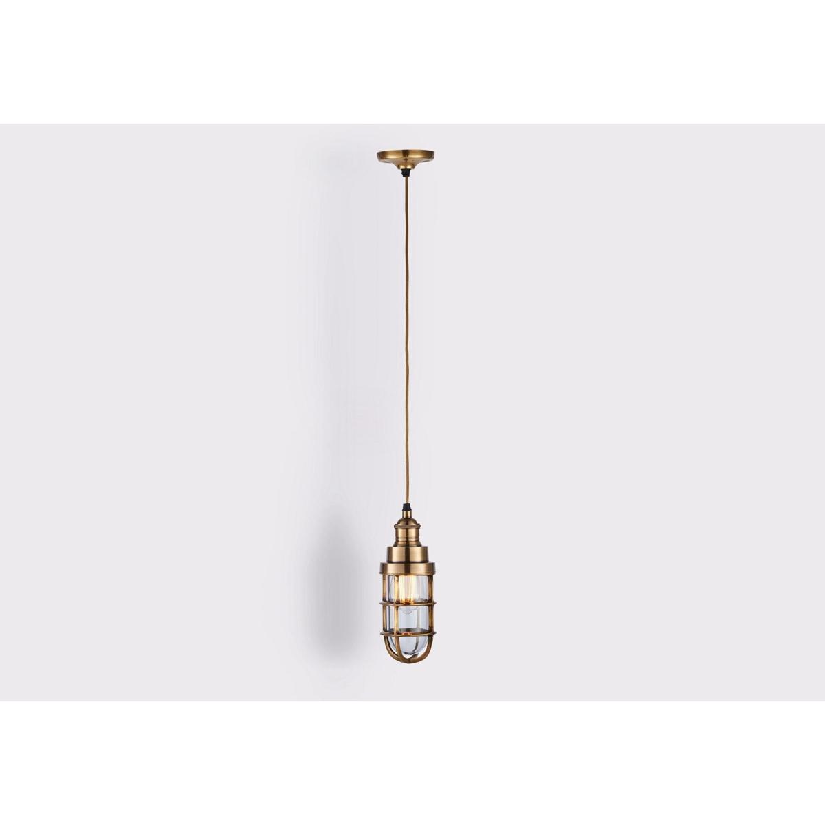 Sam Antique Brass Pendant – image 1
