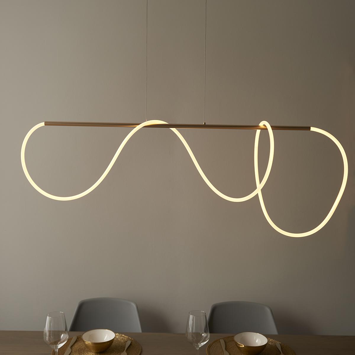 Audrie Pendant in Satin Gold – image 2