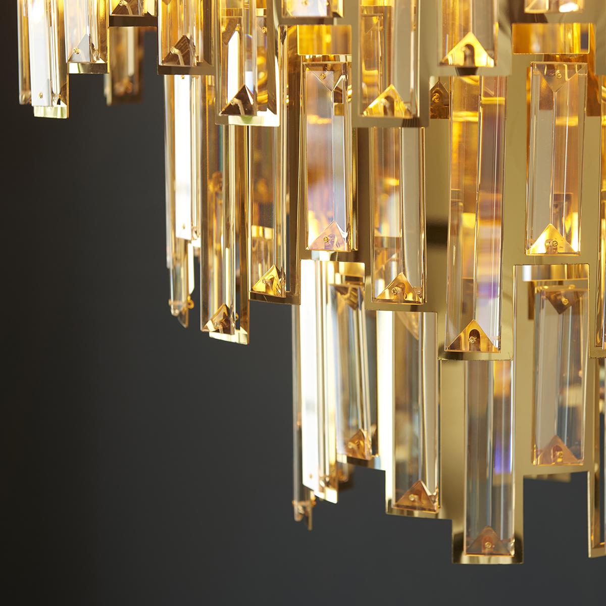 Francesca Pendant with Champagne Crystals – image 3
