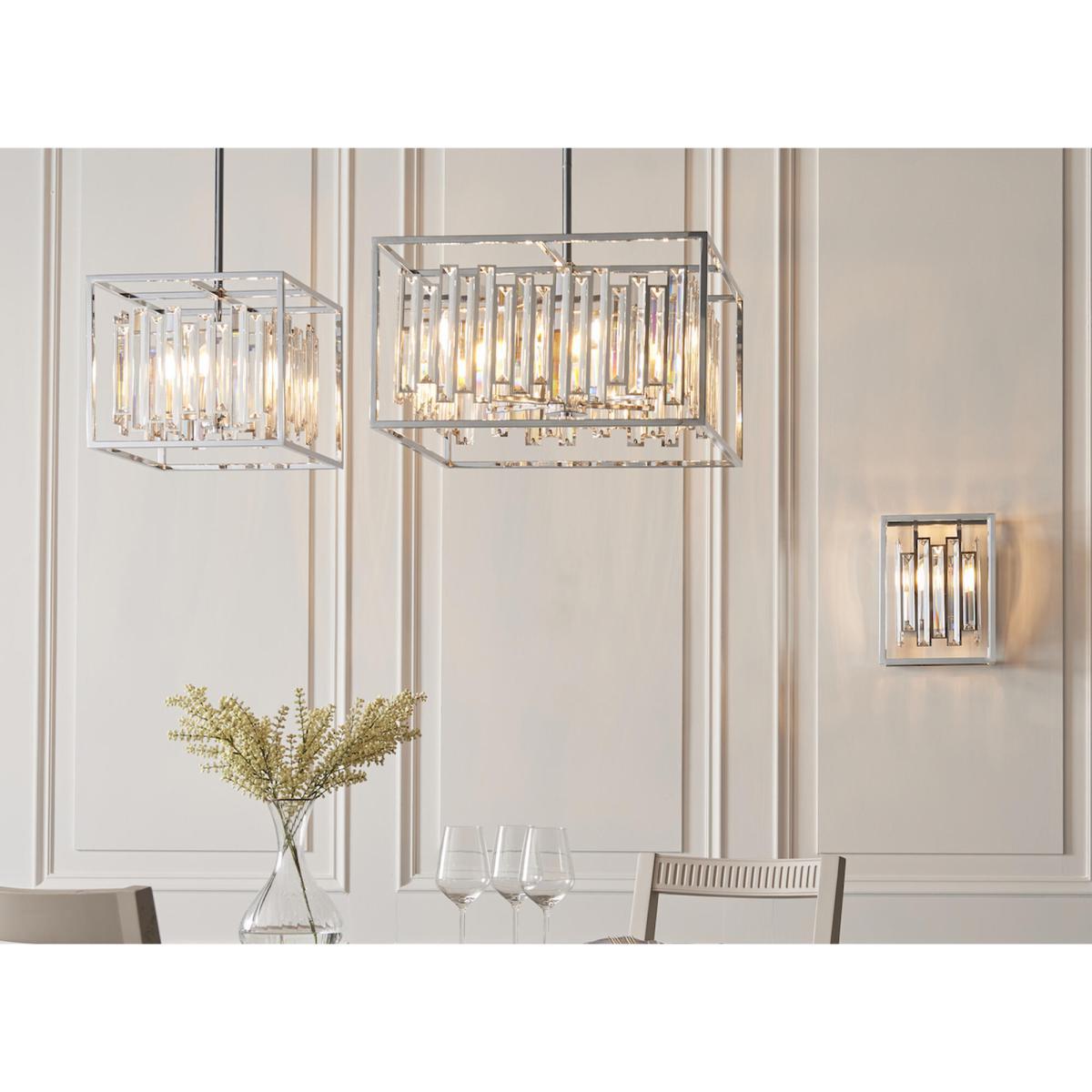 Dru Large Pendant in Chrome – image 2