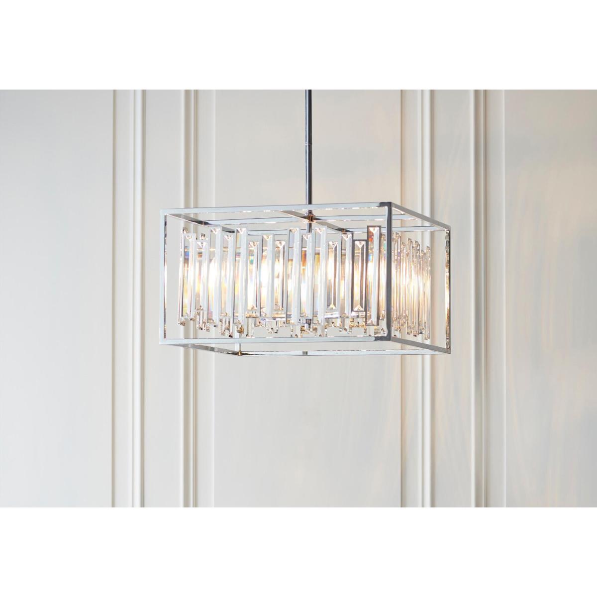 Dru Large Pendant in Chrome – image 1