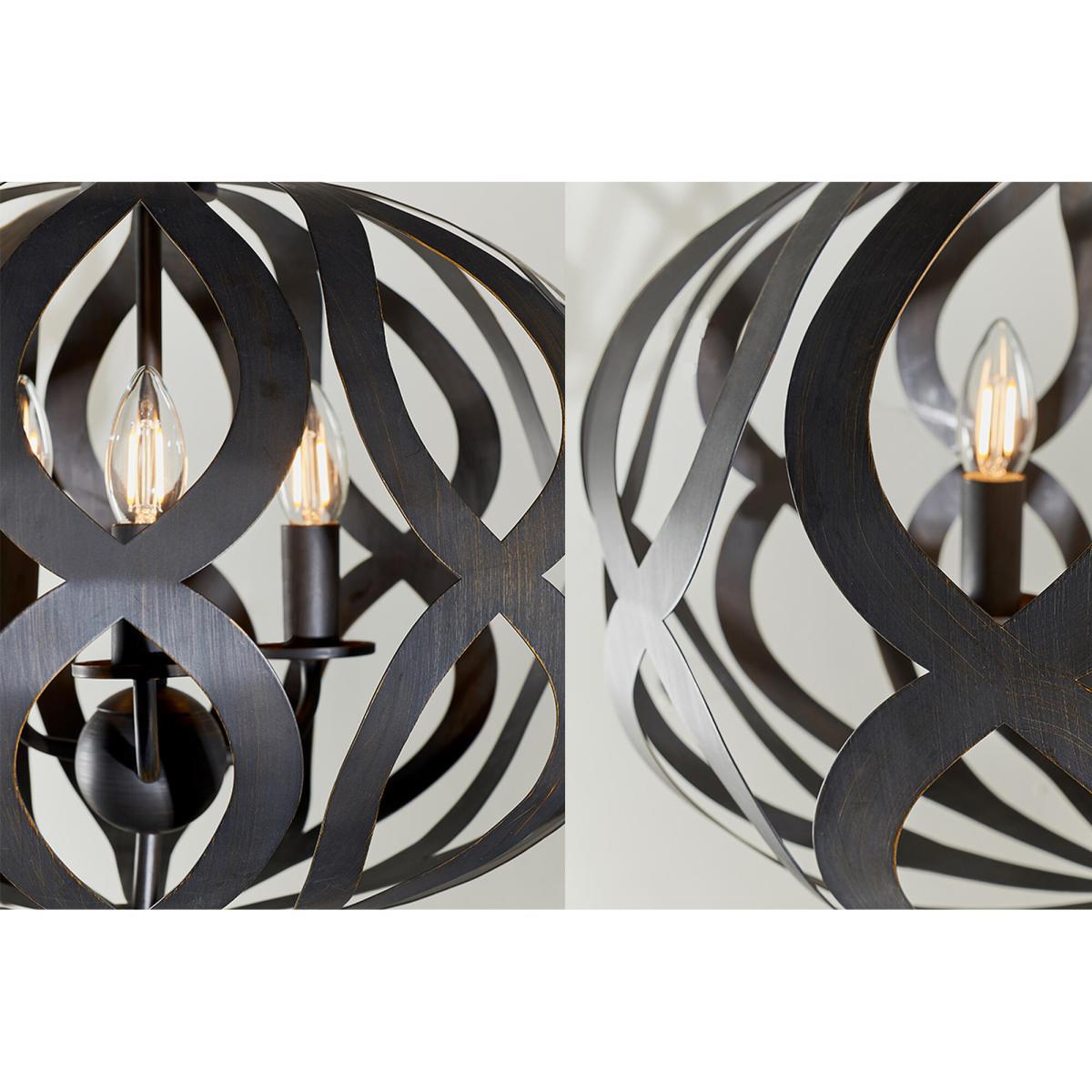 Keelan 3 light pendant in Antique Bronze – image 3