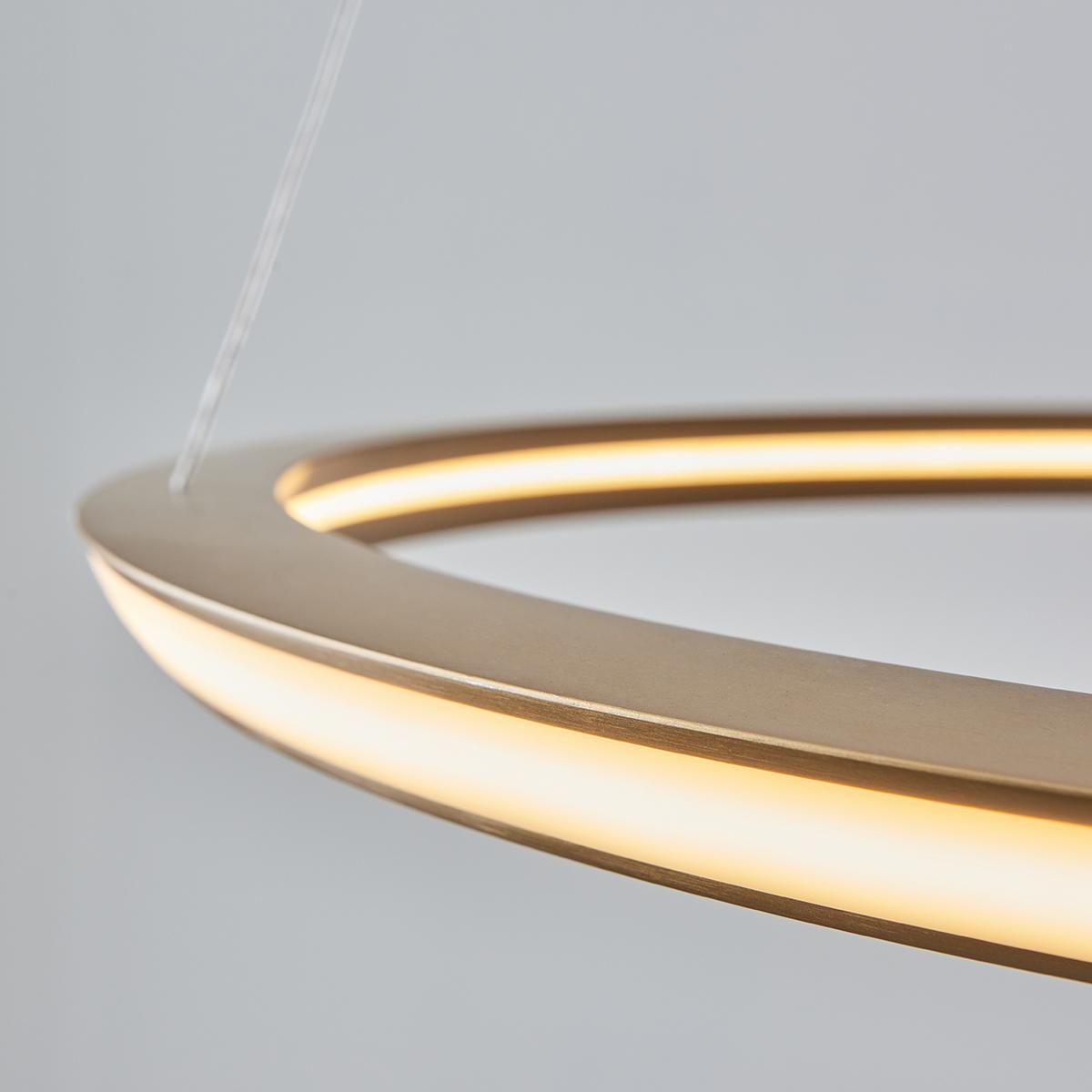 Evangeline Ring Pendant in Satin Gold – image 3