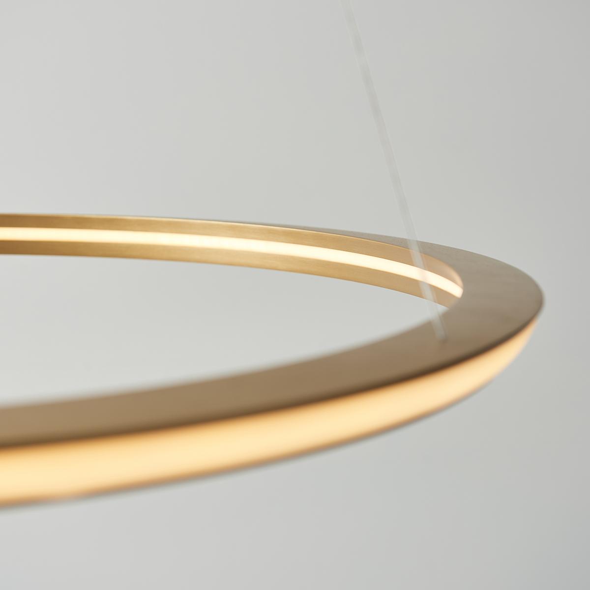 Evangeline Ring Pendant in Satin Gold – image 4