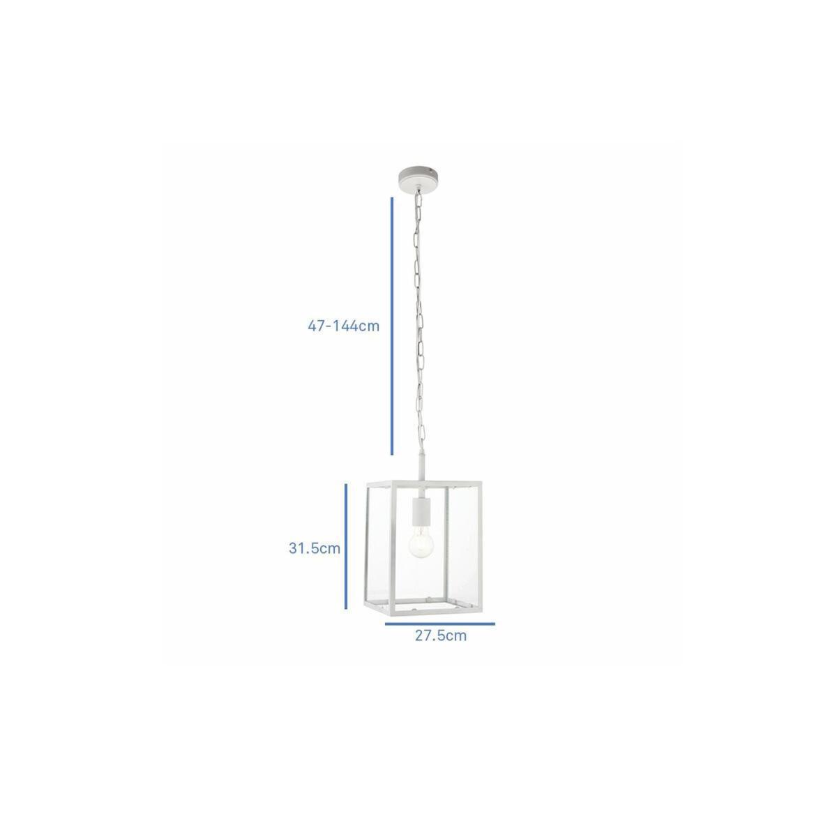 Siobhan Medium Retro Pendant in White – image 3