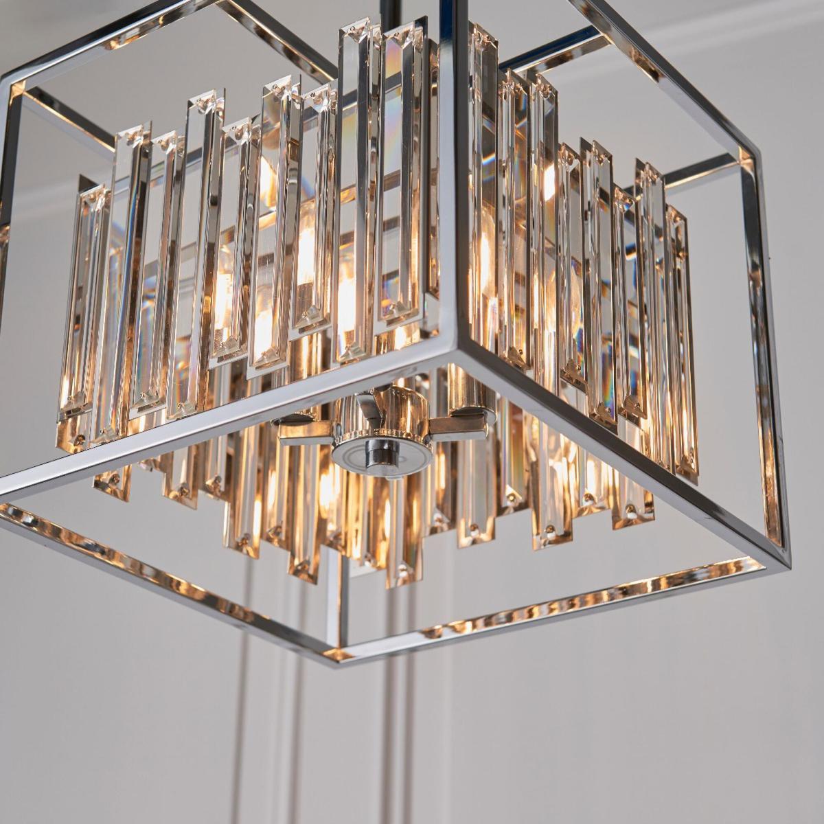 Dru Small Pendant in Chrome – image 4