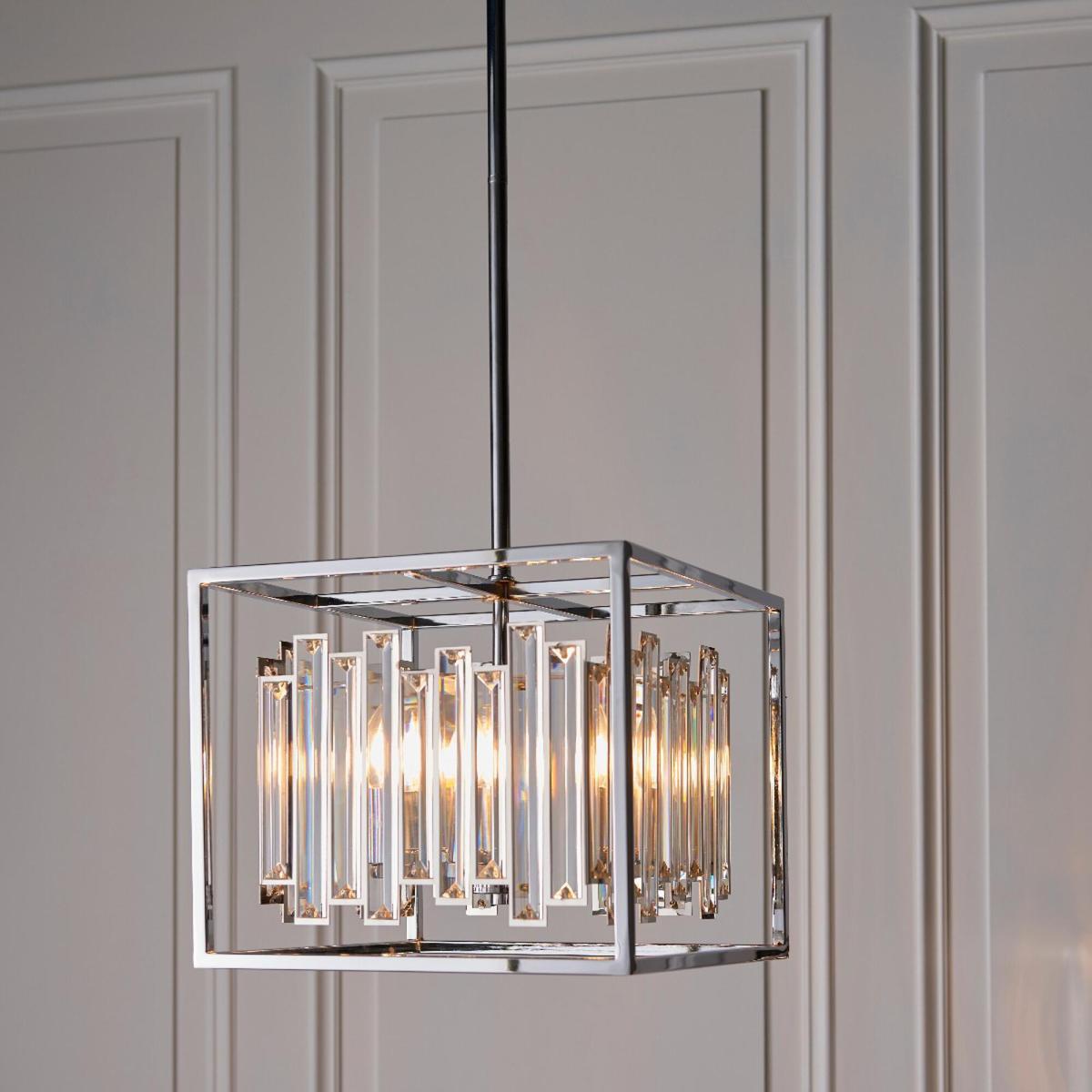 Dru Small Pendant in Chrome – image 1