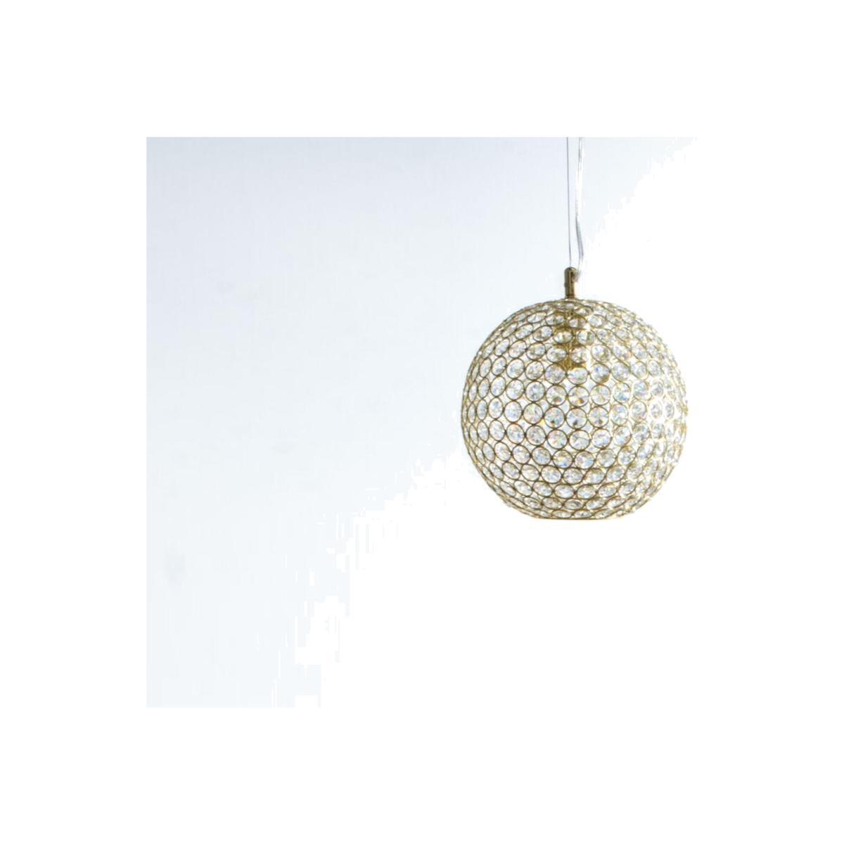 Diana Sphere Brass and Glass Pendant – image 1