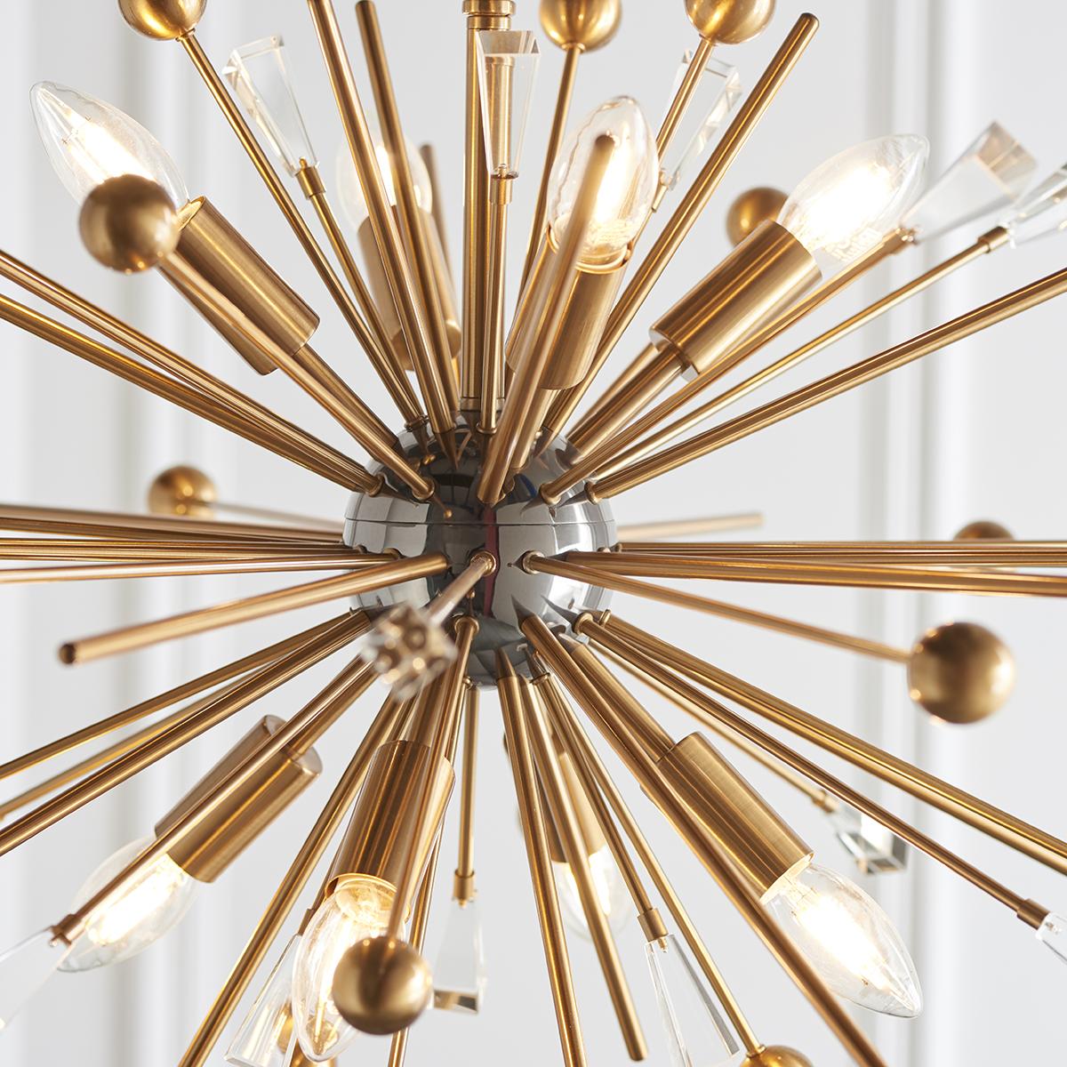 Estella Large Starburst Pendant in Antique Brass – image 3