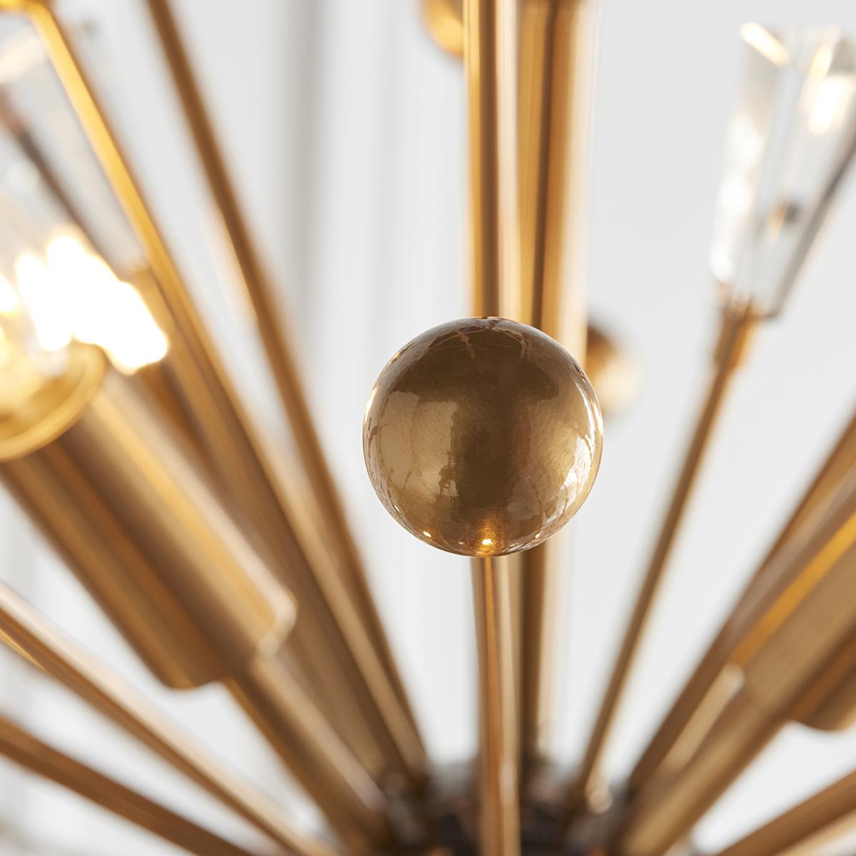 Estella Large Starburst Pendant in Antique Brass – image 4