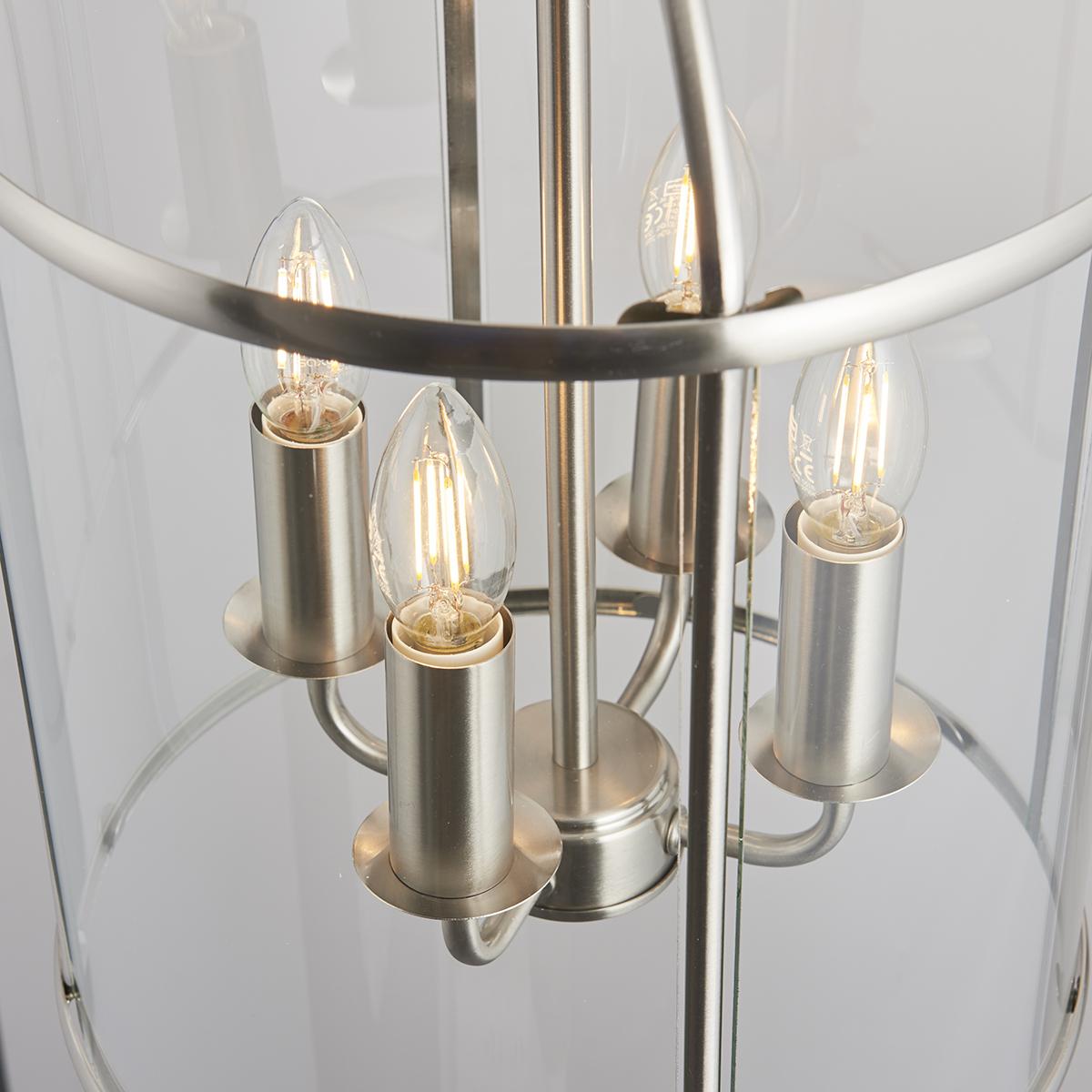 Leonard Four Light Pendant in Satin Nickel – image 3