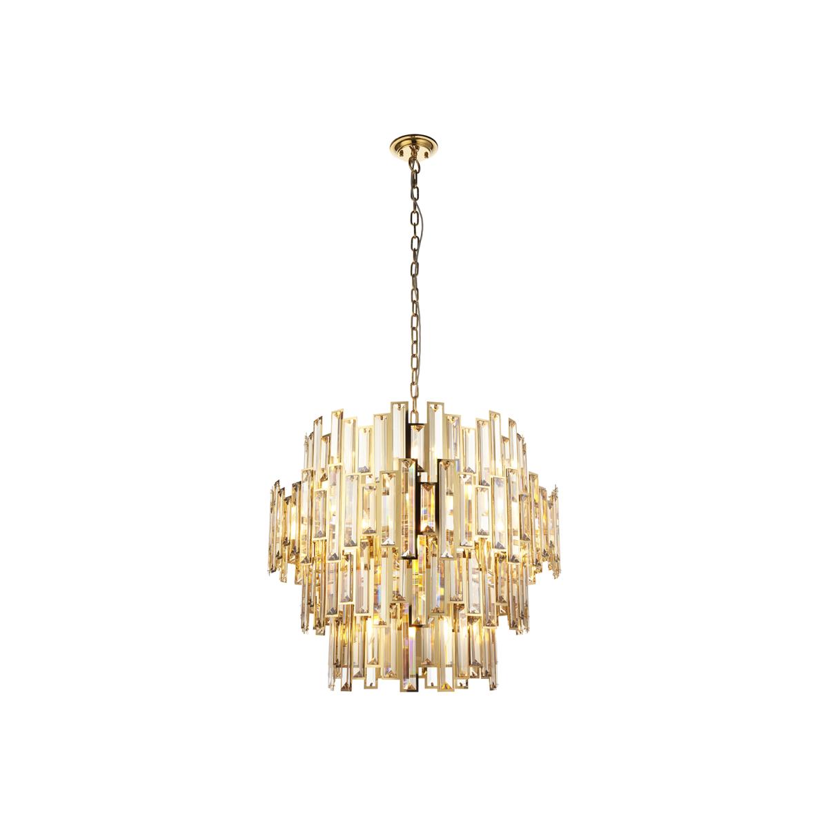 Francesca Large Pendant with Champagne Crystals – image 1
