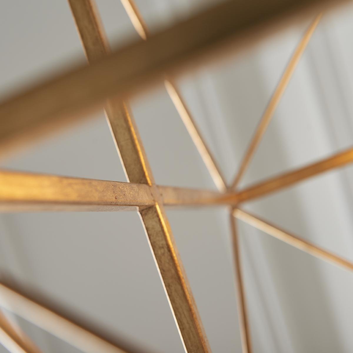 Sansa Large Geometric Pendant in Gold and Silver Leaf – image 4