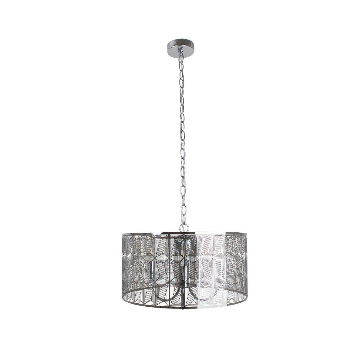 Veriana 3 Light Polished Chrome Pendant Ceiling Light – image 4