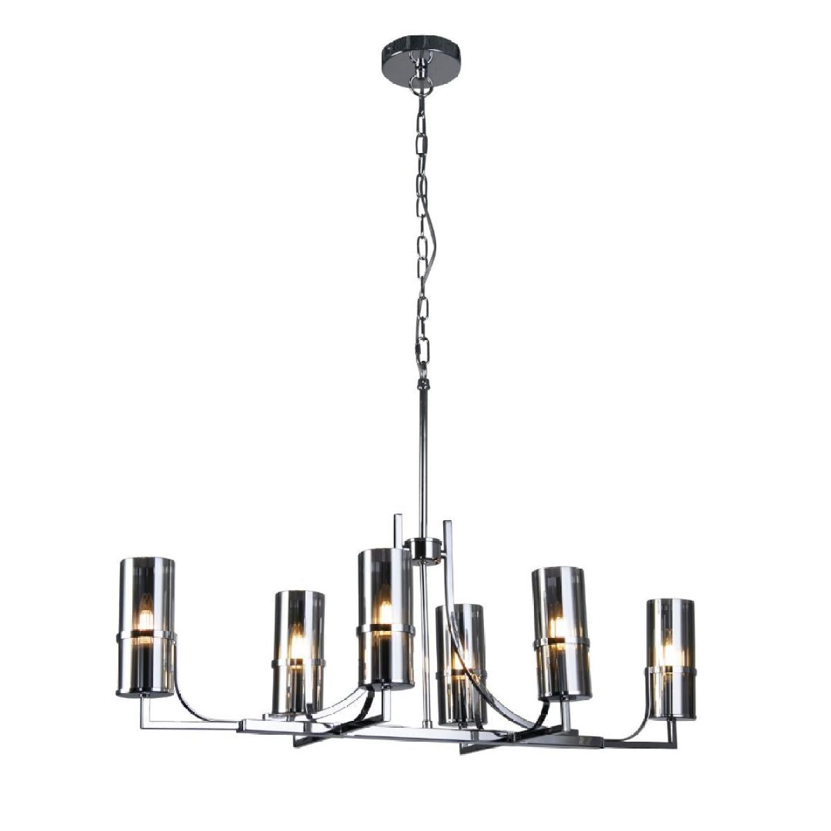 Davina 6 Light Silver Pendant Ceiling Light – image 4