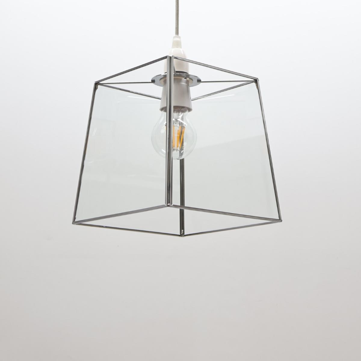 Sable Chrome Glass Easy-Fit Pendant – image 2