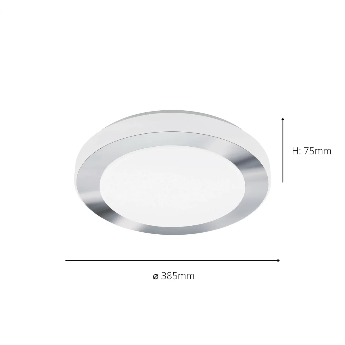 Carpi 3-Light White LED Flush Ceiling Light – image 3
