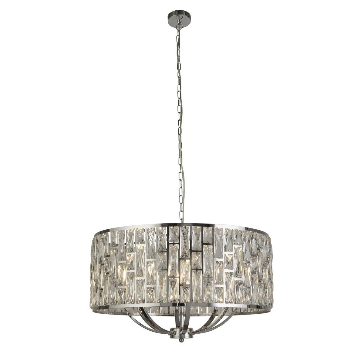 Bijou 8 Light Chrome Pendant with Crystal Glass – image 2