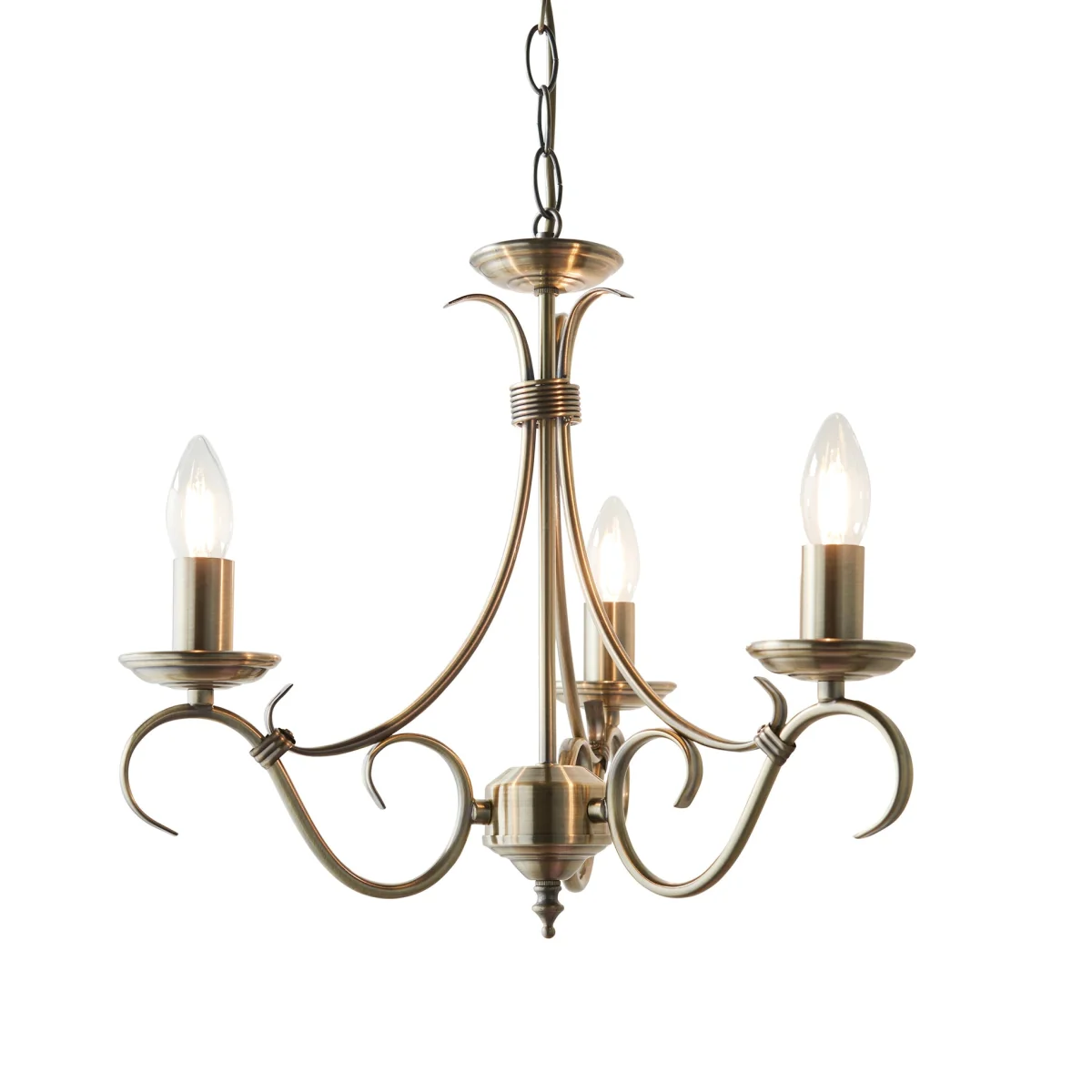 Bernice 3 Light Pendant Antique Brass – image 6