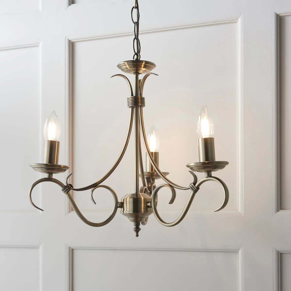 Bernice 3 Light Pendant Antique Brass – image 7