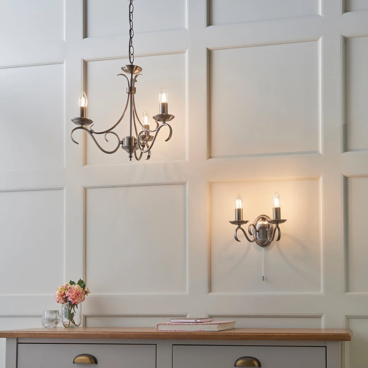 Bernice 3 Light Pendant Antique Brass – image 8