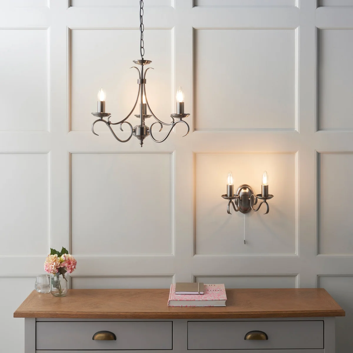 Bernice 3 Light Pendant Antique Brass – image 9