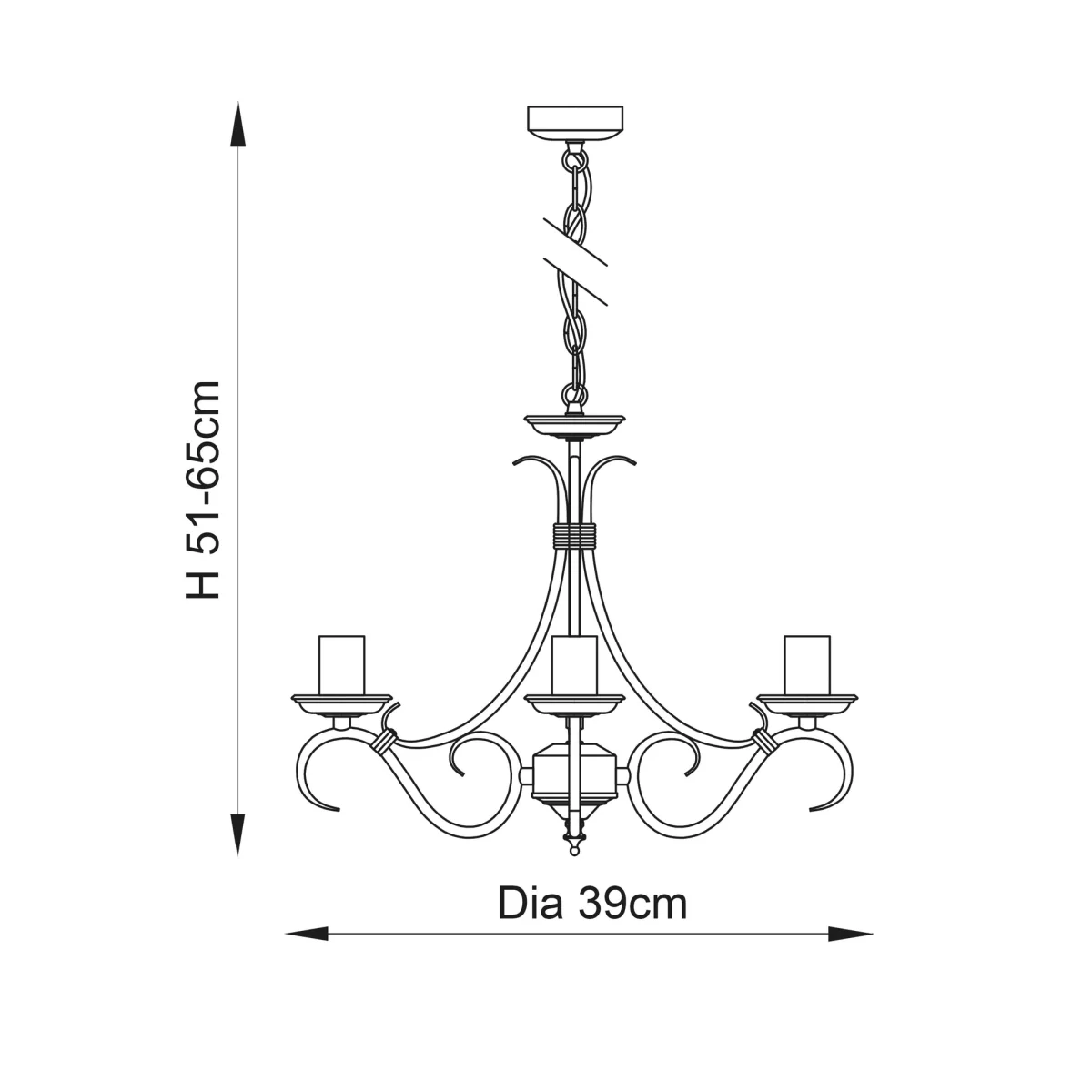 Bernice 3 Light Pendant Antique Brass – image 10