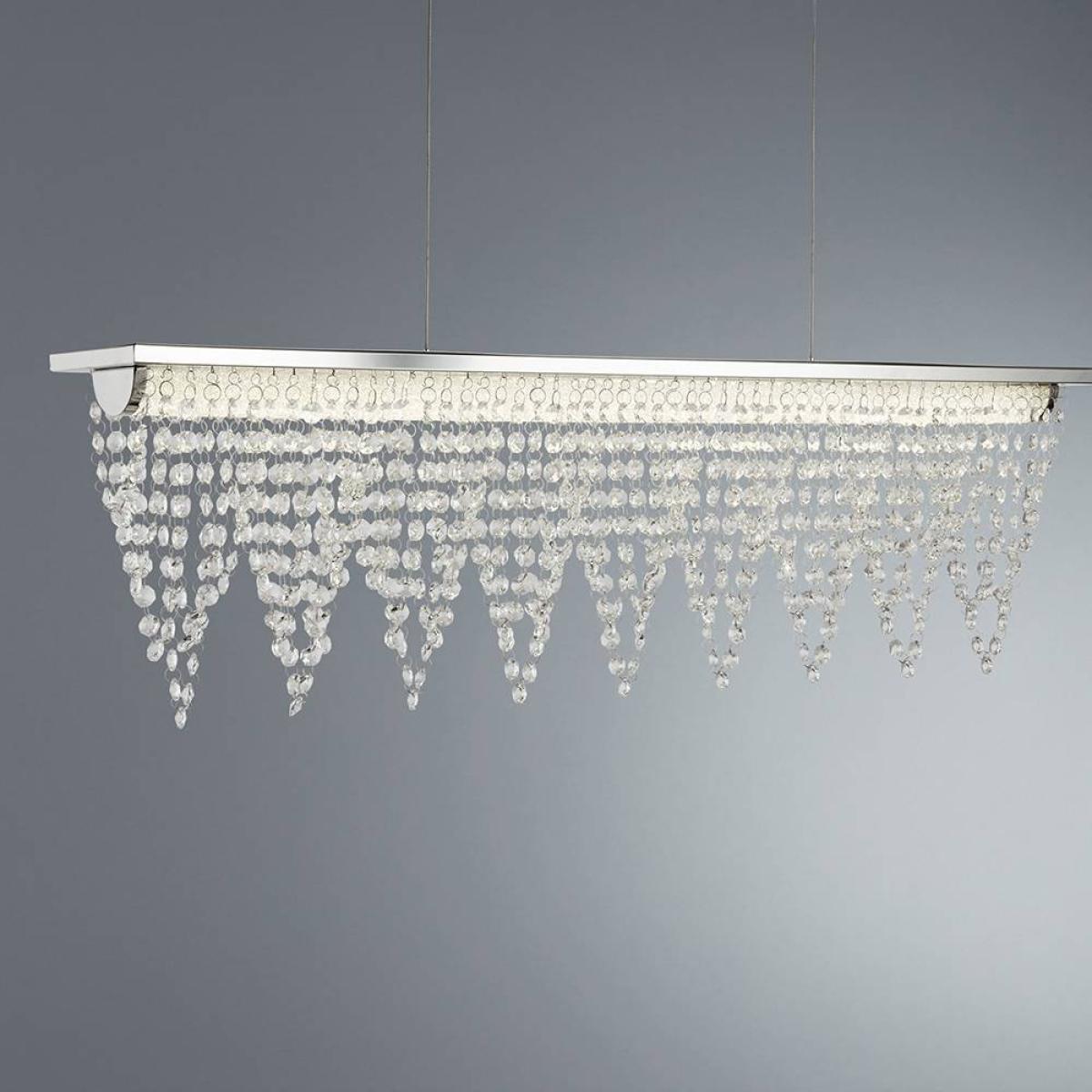 Drape LED Waterfall Bar Ceiling Light Crystal – image 2
