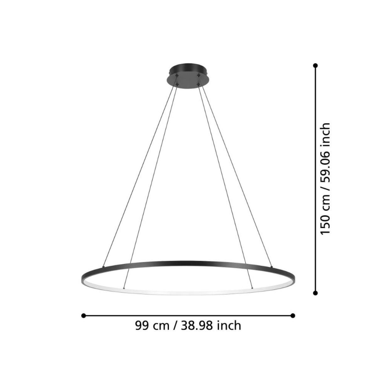 Parruta LED Black Ceiling Pendant Light – image 5
