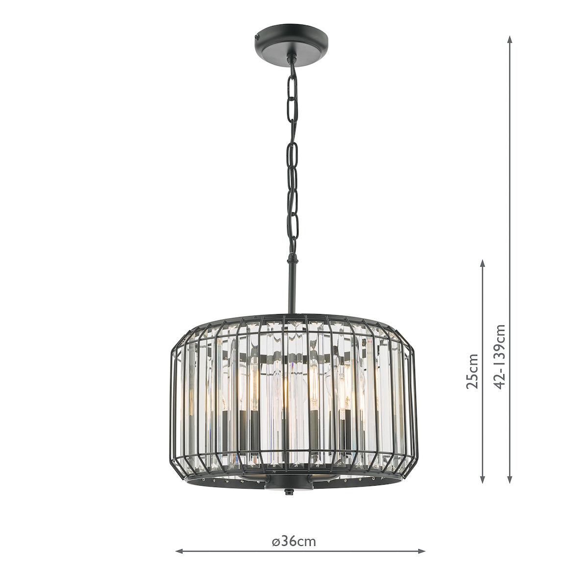 Naeva 3 Light Crystal Pendant – image 6