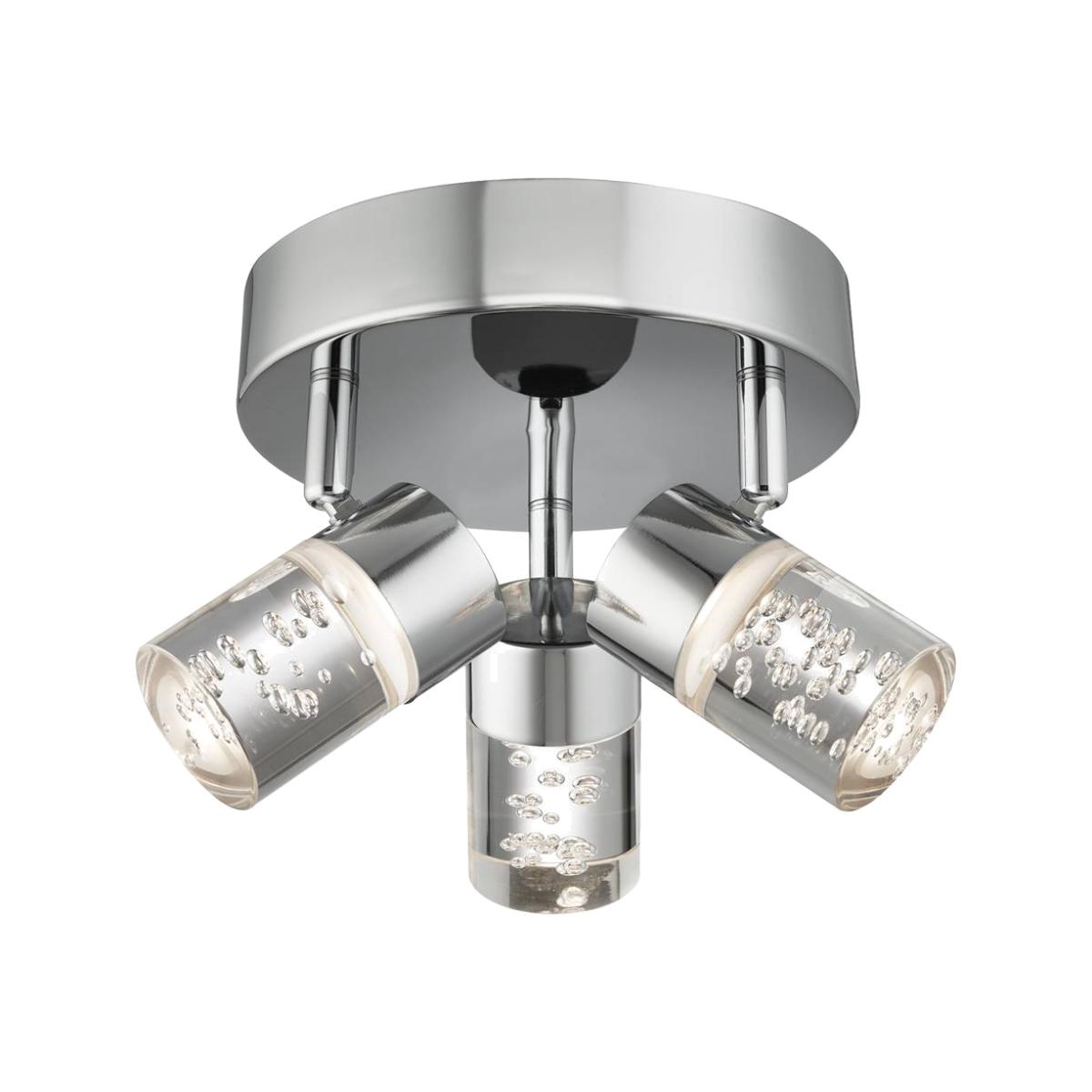 Ebby 3 Light Bathroom LED Spot Plate IP44