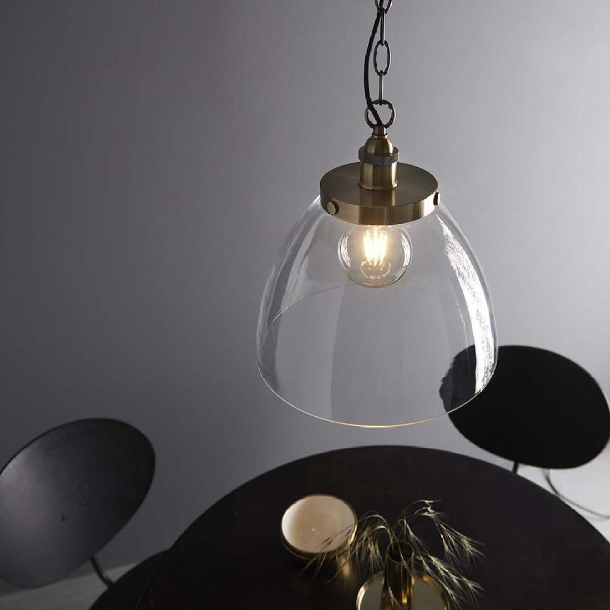 Hansen Antique Brass Grand Pendant Ceiling Light – image 4