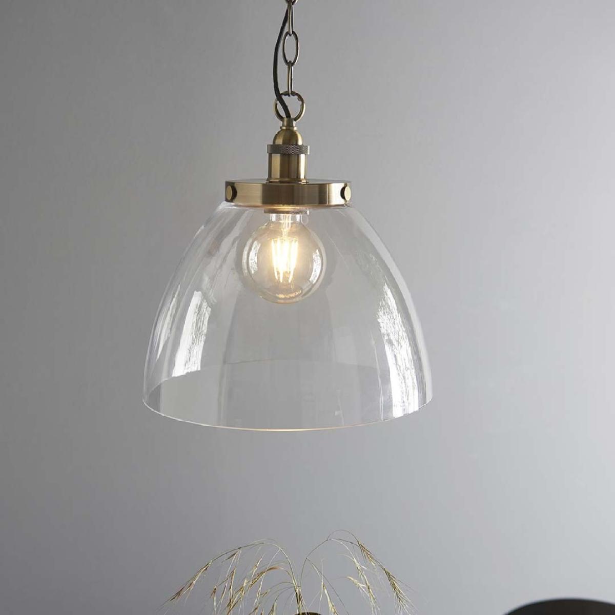Hansen Antique Brass Grand Pendant Ceiling Light – image 6