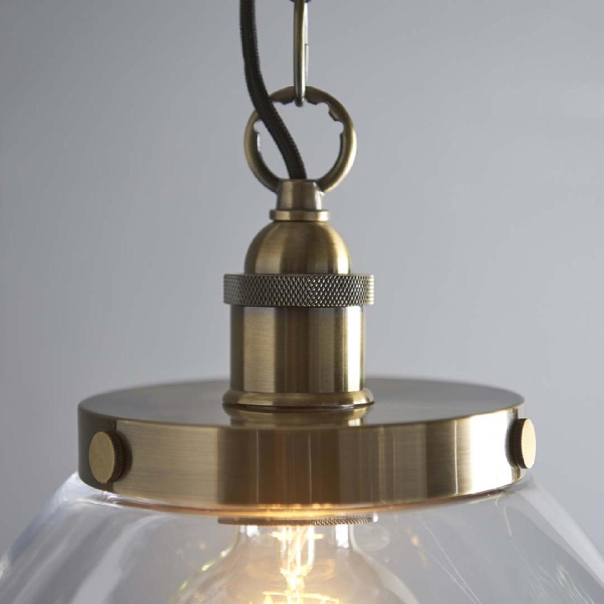 Hansen Antique Brass Grand Pendant Ceiling Light – image 7