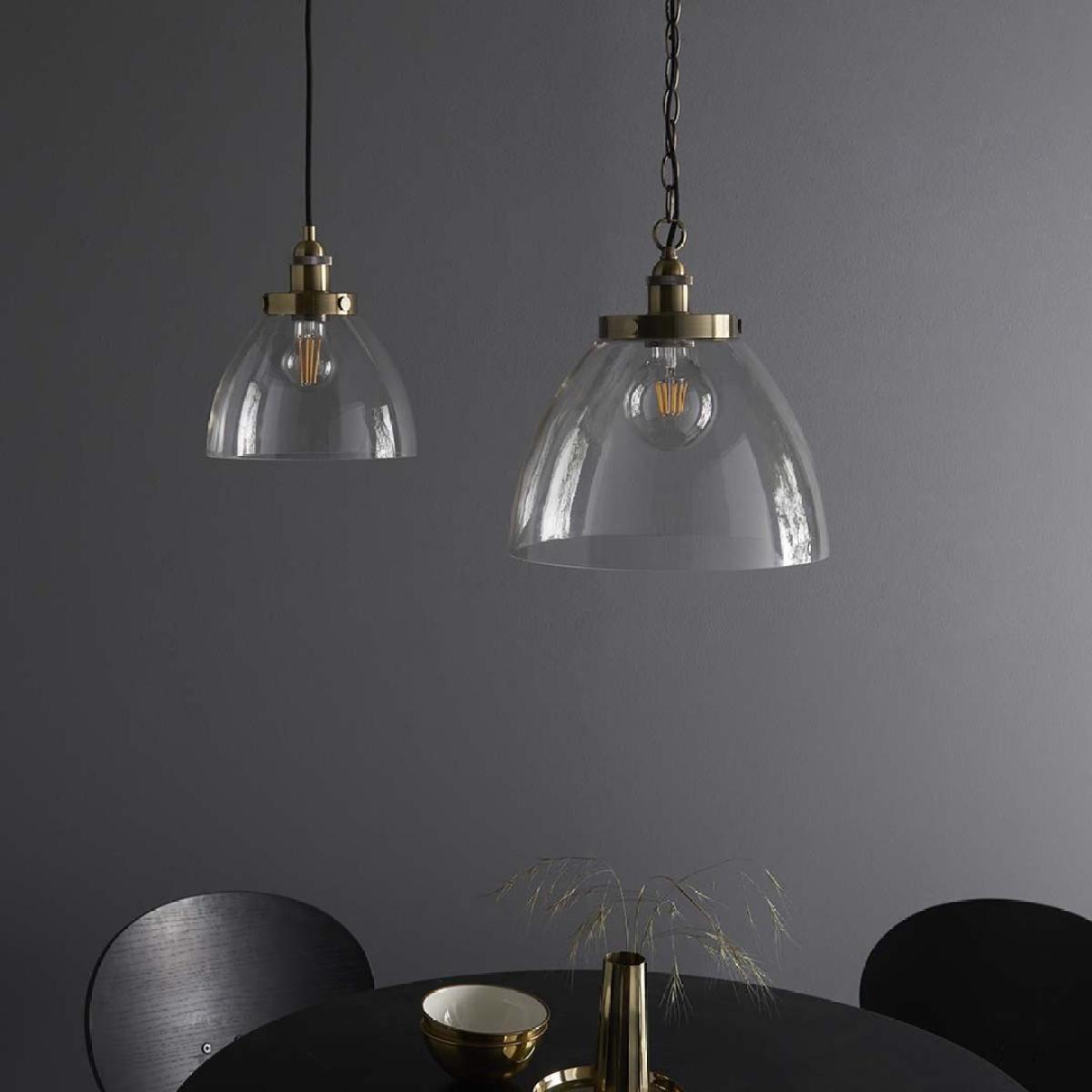 Hansen Antique Brass Grand Pendant Ceiling Light – image 9