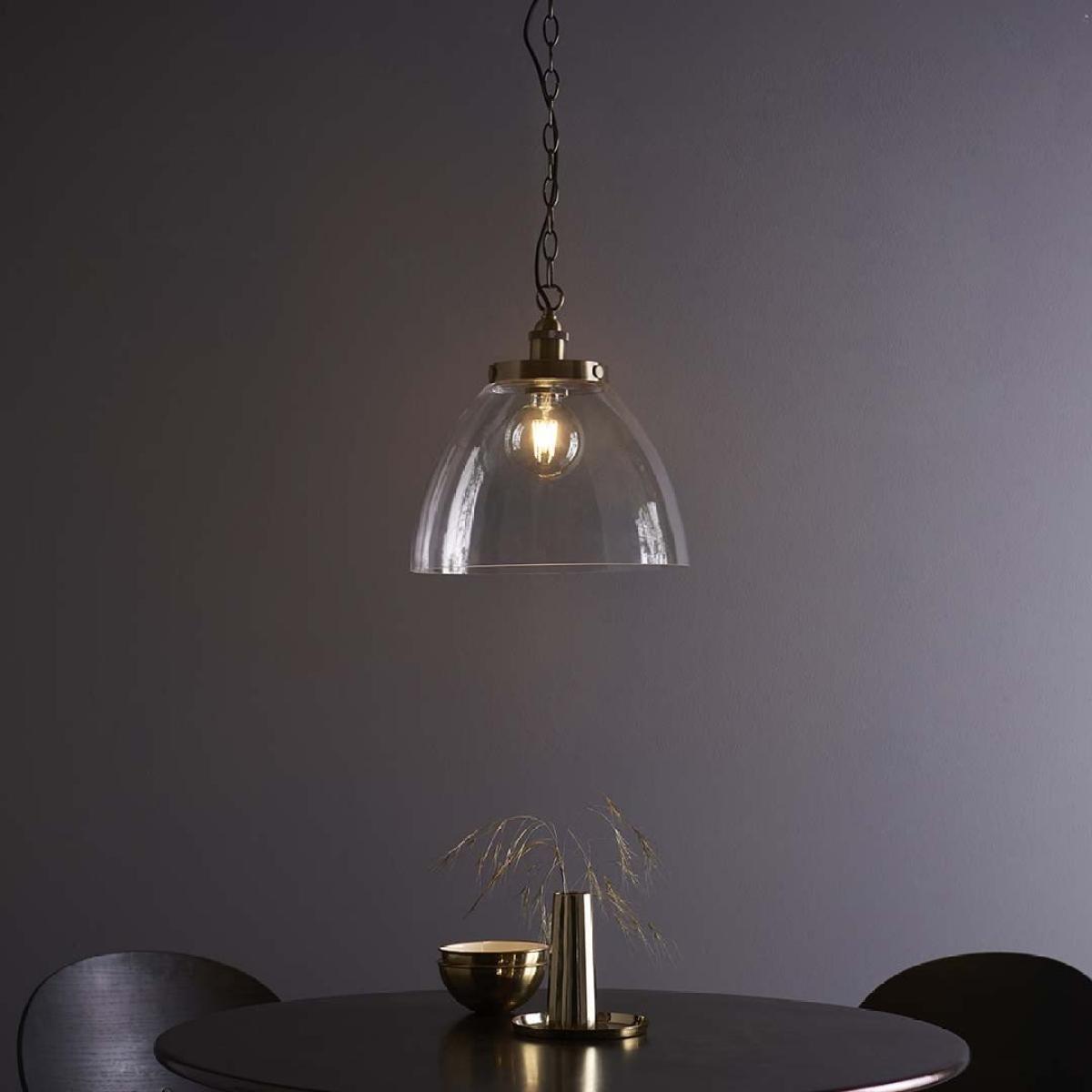 Hansen Antique Brass Grand Pendant Ceiling Light – image 1