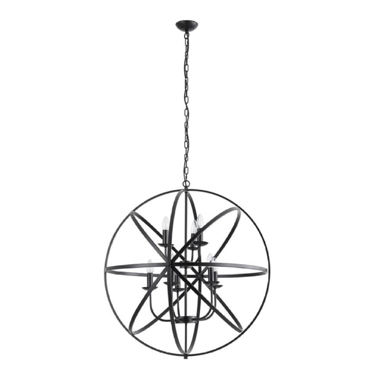 Orbit 8 Light Matte Black Pendant Ceiling Light – image 2