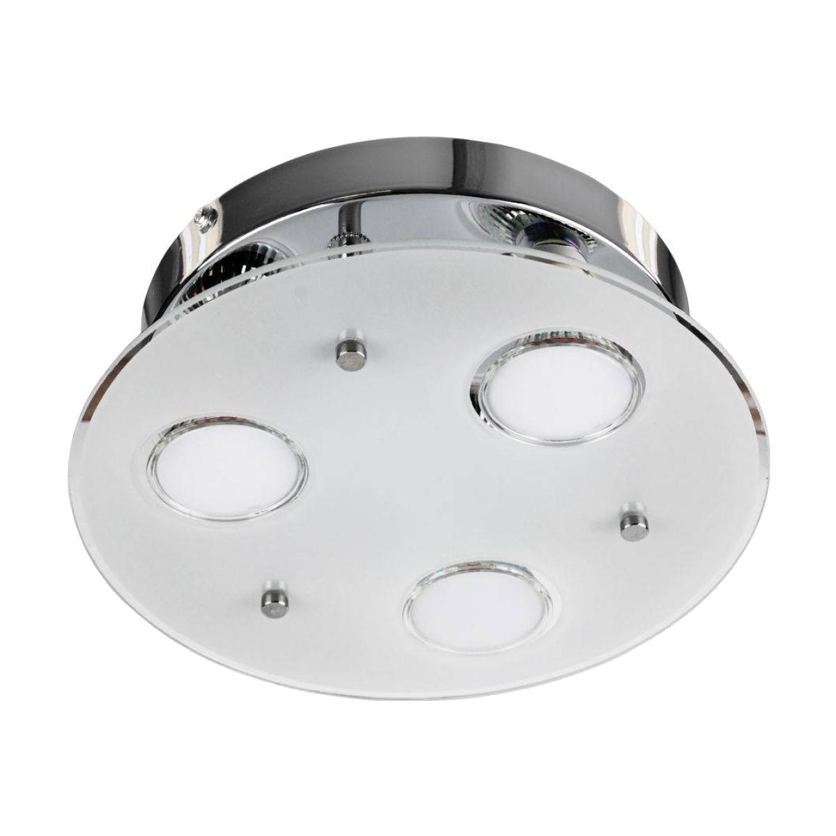 Radburn LED Flush Ceiling Light Polished Chrome – image 1