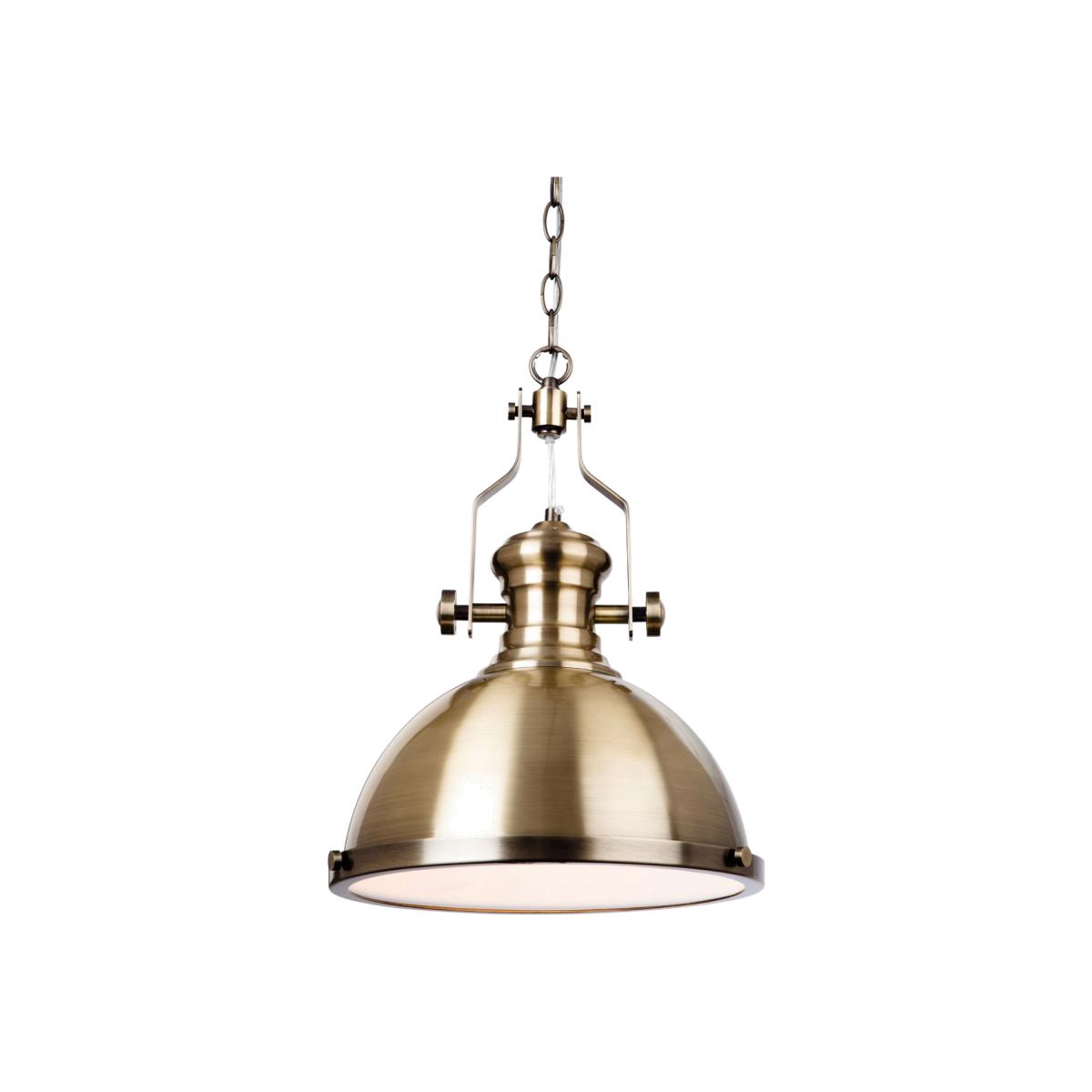 Albion 1 Light Antique Brass Ceiling Pendant
