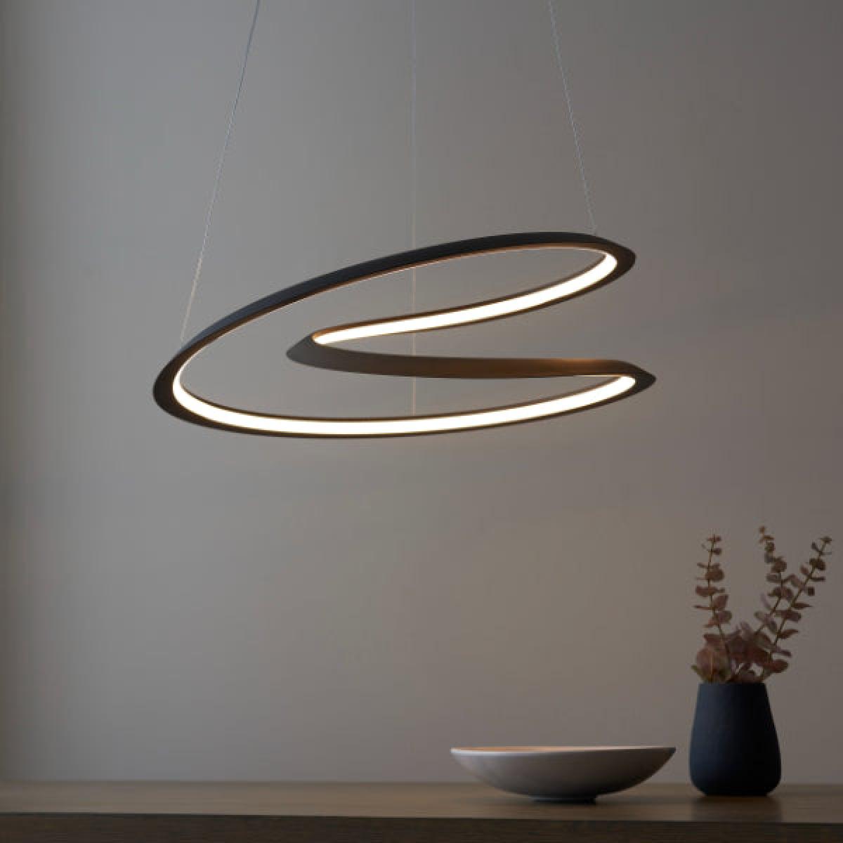 Staten Matt Black LED Ceiling Pendant – image 2